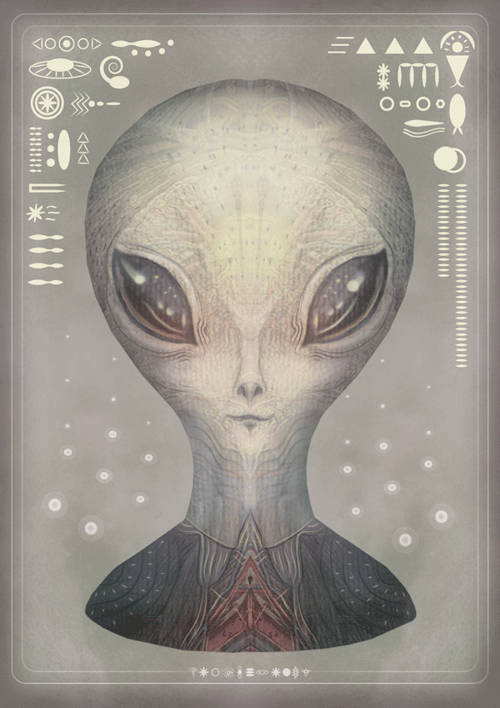 fairytalesandvampires:  Portraits of the Grey Alien Species Personal Project  / 2013