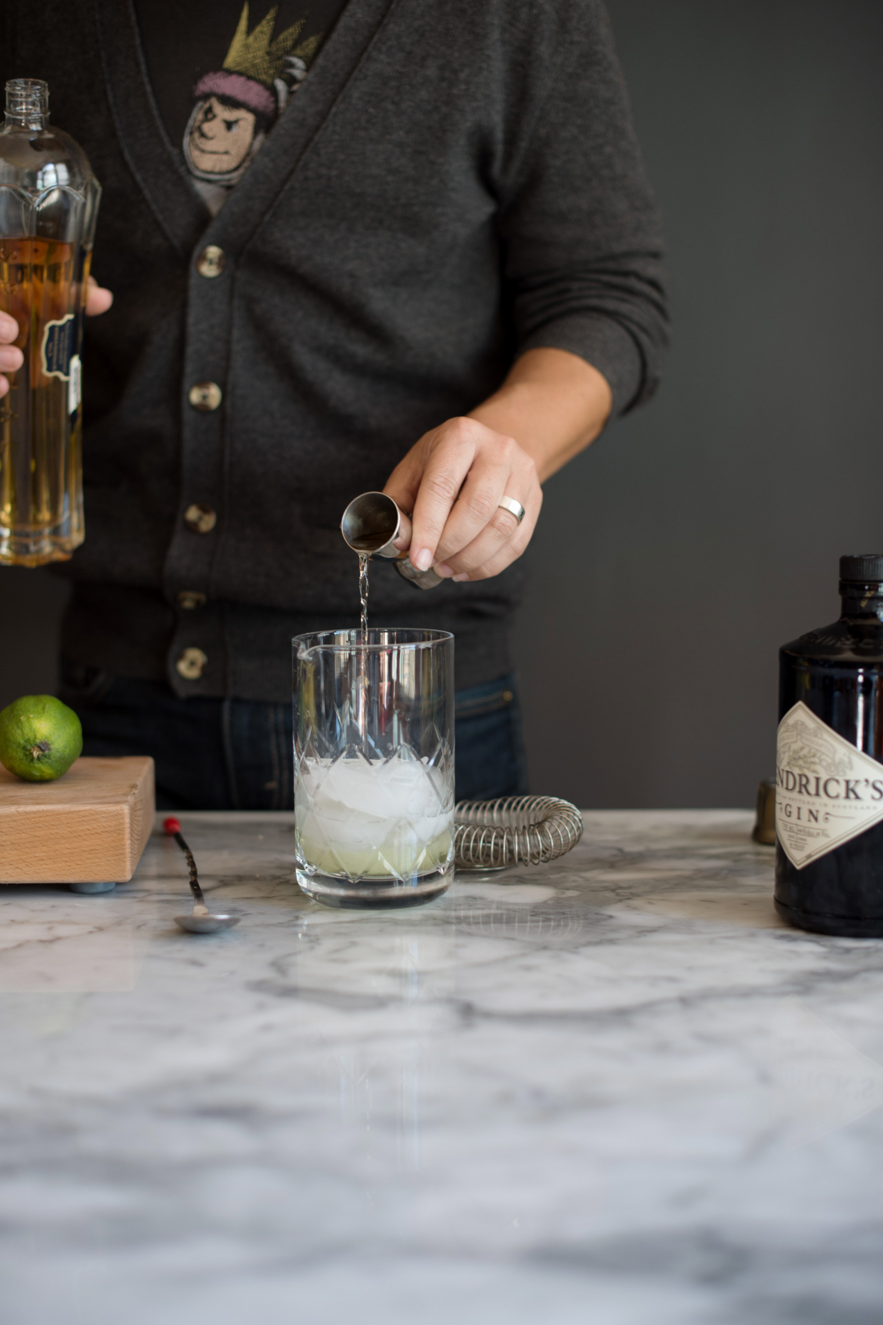 365daysofcocktails:  The Lumière1 ½ oz. gin1 oz. elderflower liqueur, like St.