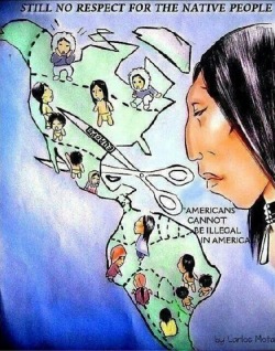 Nativefaces:we’re Still Here We Never Left. Don’t Let The Borders Separate Us