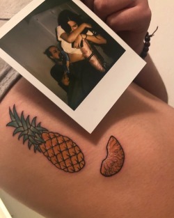 💀✖️”piña mandarina” tatuaje realizado