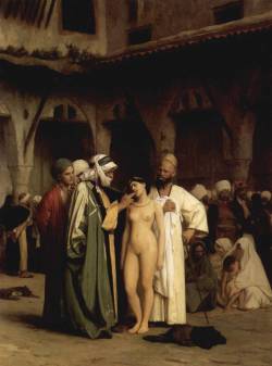 nuclearharvest:  Slave Market by Jean-Léon Gérôme 1866 