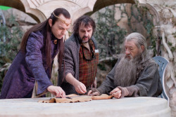 iamjaynaemarie:  Elrond and Gandalf inspect