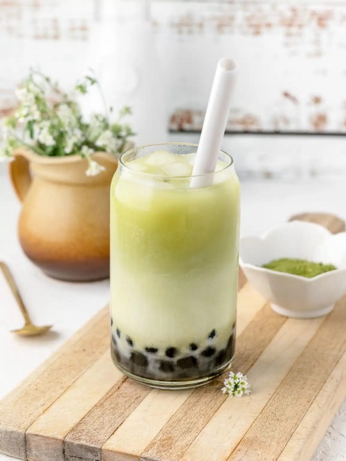 Porn Pics fullcravings:  Matcha Milk Tea