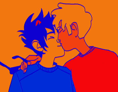 they kiss