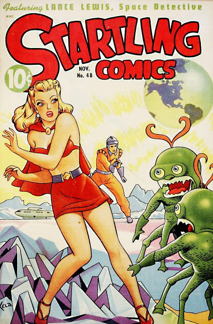 gentlemanlosergentlemanjunkie:  1950s comic book covers, mostly sci-fi, by Alex Schomburg. (via The 