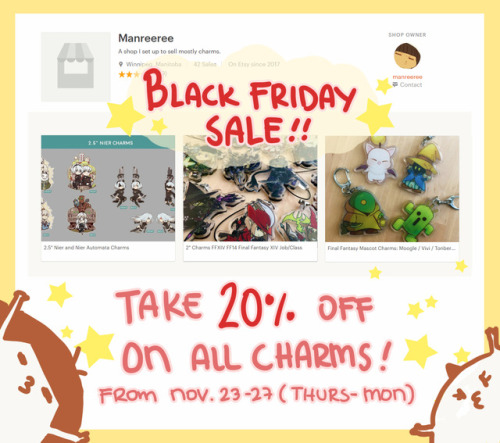 STORE LINKBlack Friday sale starts on my shop TODAY!Take 20% off ALL CHARMS!I ship worldwide!From No