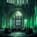 elina-clevergull:Hogwarts&rsquo; Houses Common Rooms by Midjourney AI 