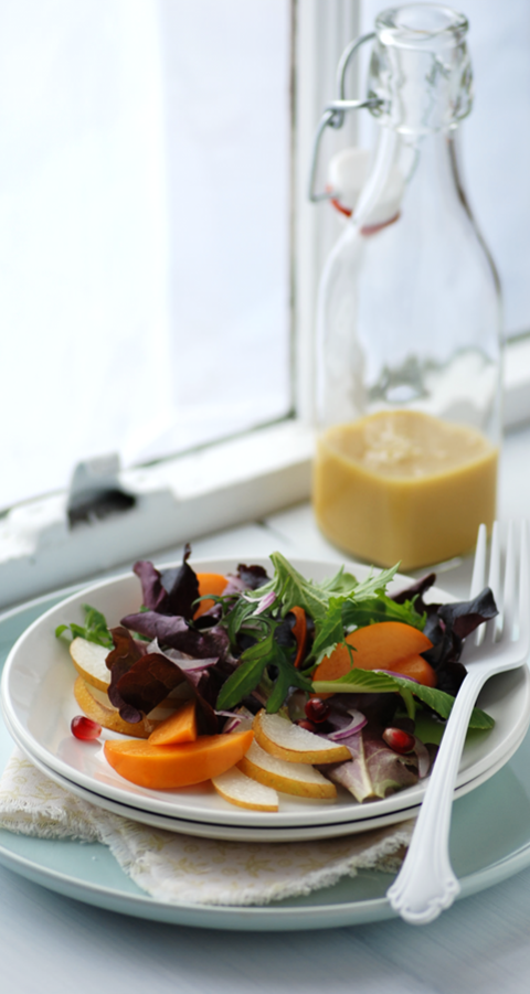 Persimmon & Asian Pear Salad