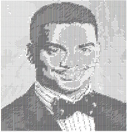 hookedonafeelwhennogf:classicmeevs:text-mode:This ASCII of Carlton in Fresh Prince is hidden in the 