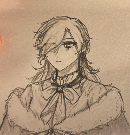 Sketch Of One Of My Ocs. Gonna Fix It Up In Digital.