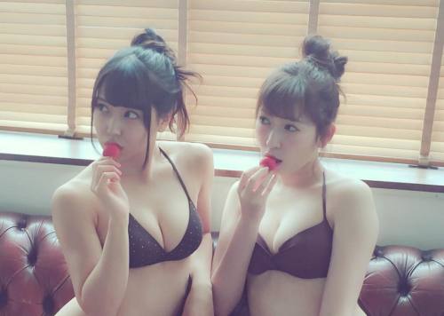 yagura-nao:  Akarin x Mirurun - Offshoot For Gekkan Entame 