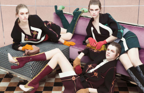 aleworldaddict:Prada f/w 2011 Campaign by Steven Mesiel