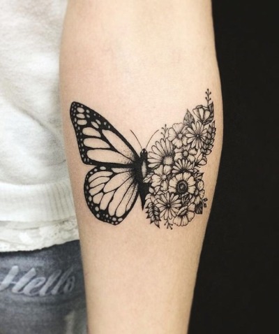 View Butterfly Knee Tattoo Men Gif