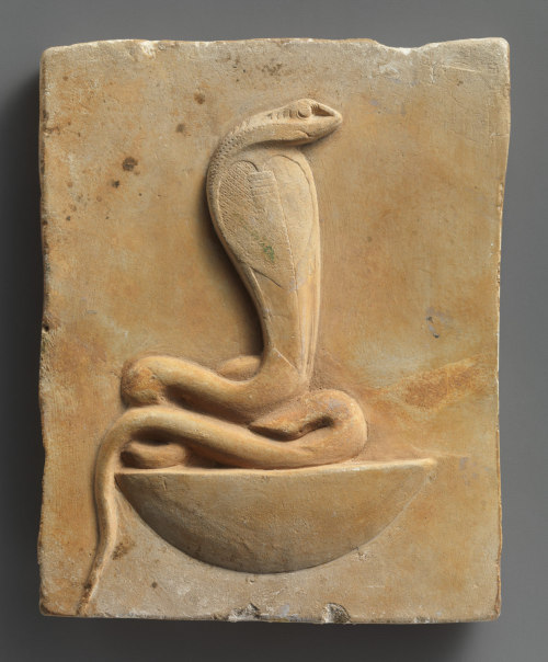 awesomepharoah: Relief plaque of cobra on a neb basket, c. 400-30 B.C.E *