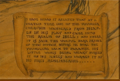 hideback:Rose O'Neill (American, 1874 – 1944)The Lost Cherub, part of the Sweet Monsters exhibit, Pa