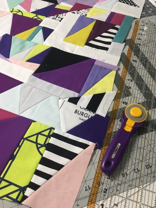 Ultra Violet quilt top: One of the bigger projects I’ve worked on over the last couple of months has