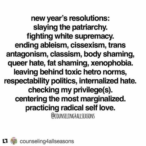 #Repost @counseling4allseasons (@get_repost)・・・The New Year’s Resolutions I can get behind. New Year