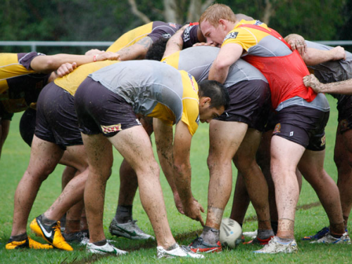 roscoe66: Broncos training in the rain