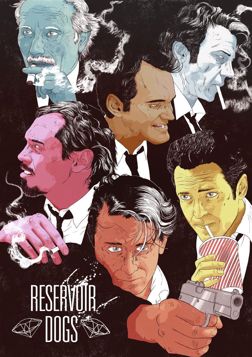 fuckyeahmovieposters:  Reservoir Dogs by James Fenwick for Cult Cinema Sunday 