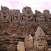 ancienthistoryart:Mount Nemrut, Taurus Mountains, Turkey. In 62 BC, King Antiochus I Theos of Commagene built on the mountain top a tomb-sanctuary flanked by huge statues 8–9 metre high of himself, two lions, two eagles and various Greek, Armenian and