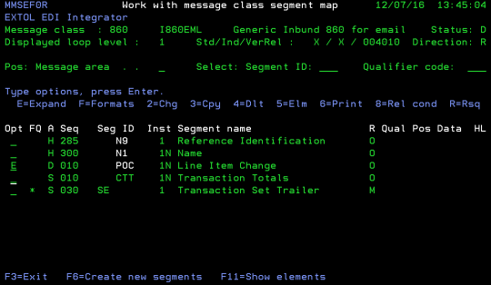 cleo extol integrator segment map expand loop