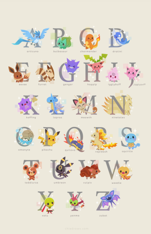 the best way to learn the alphabet! ★now available as a print in my shop :3