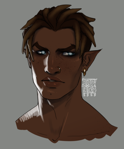 new oc who disa pretty boy werewolf! might shoehorn him into D&D if the opportunity arises.