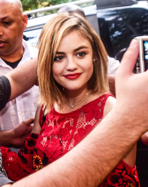 lhale-news:   Lucy Hale in São Paulo, Brazil - March 4, 2015