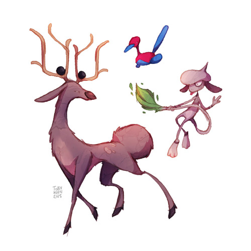 Johto Pokemonathon update! King of depths, roly-polyphants, a hypno-deer, a techno duck and an artsy