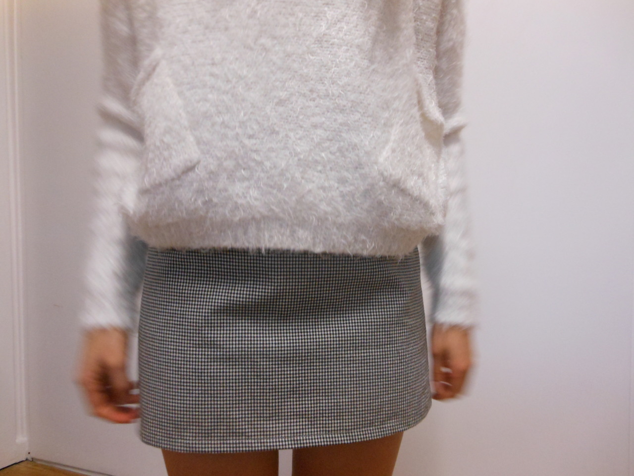 stary-kisses:  trippy | Skirt - Milk &amp; Honey | Jumper - Asos | both sold