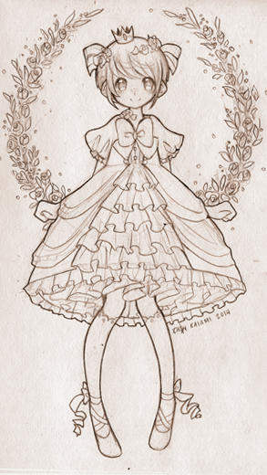 kaiami:  Drawings for peachbunni of animal crossing mayors of peachtea blog 