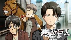 rivaiomine:  fudayk:  CAN THE ERERI SHIPPERS TALK ABOUT THIS PICTURE FOR A MOMENT? Yes Jean and the horse are hilarious but LEVI DREW ON EREN’S FACE AND IS LAUGHING ABOUT IT AND EREN ISN’T EVEN MAD HES JUST LIKE WHAT AND AND THIS IS JUST SO CUTE?