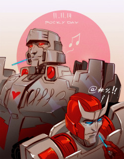larbestaaargh:  pocky day ft. my two fav