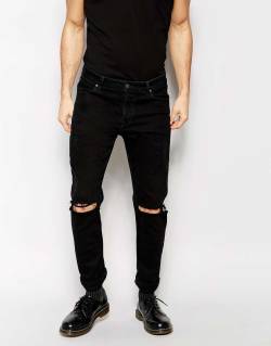 Wantering-Blog:  Skinny And Ripped        Asos Skinny Jeans With Extreme Rips