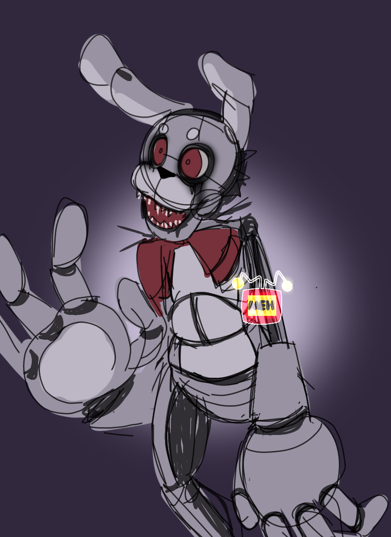 Fnaf, but anime! - NEW Drawkill Bonnie poster : r/fivenightsatfreddys