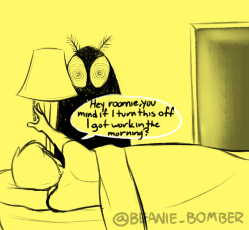bombbean:Comictober Day 7: ExhaustedLeave your lights on tonight :)