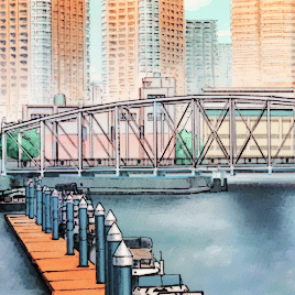 animangascenery: Sangatsu no Lion #02 I like the river. There aren’t many things that I like&h
