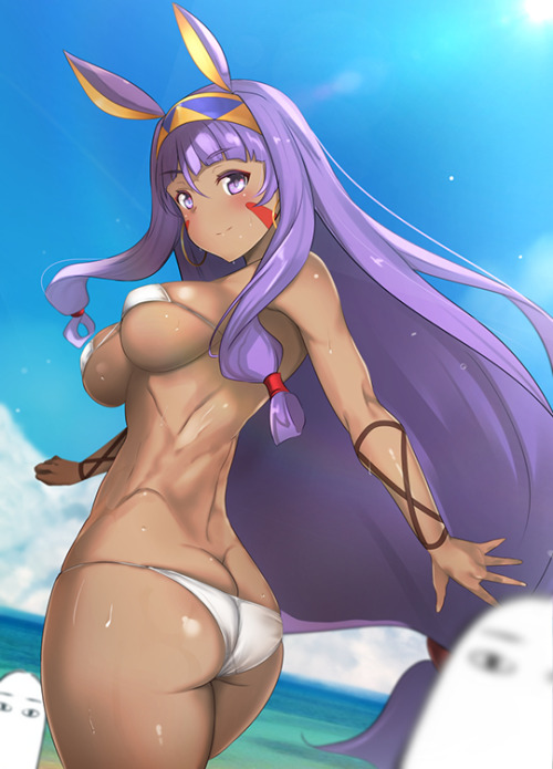 a-titty-ninja: 「ファラオ・ビーチ」 by ウンツエ | Twitter ๑ Permission to reprint was given by the artist ✔. 