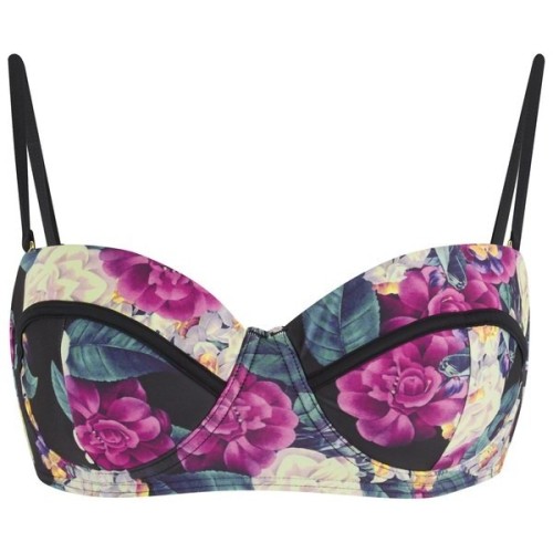 MINKPINK Women's Secret Garden Underwired Bikini Top Liked On Polyvore (see More Balconette Bras)