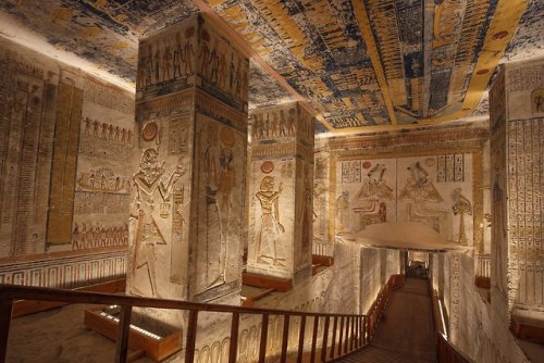 Tomb of Ramesses VIInside the Tomb of Ramesses VI (KV9), Valley of the Kings, West Thebes. Photo: Ja