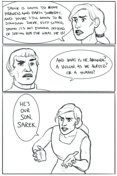 sidetrek:amanda honey i know u love him but sarek’s a dumbass.  also i don’t know much about canon b