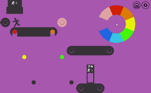 alpha-beta-gamer:Tempy Porten Color (テンピーポーテンカラー) is a clever little color changing physics based pu