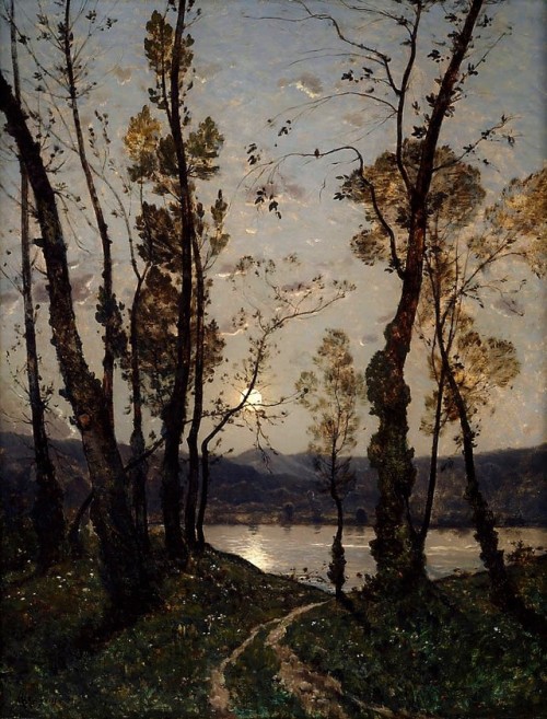 twirld:Moonlight (1889) Henri Joseph Harpignies