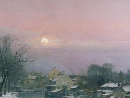 suonko:A Canal Scene in Winter [detail] - Anders Anderson Lundby #magic#detail