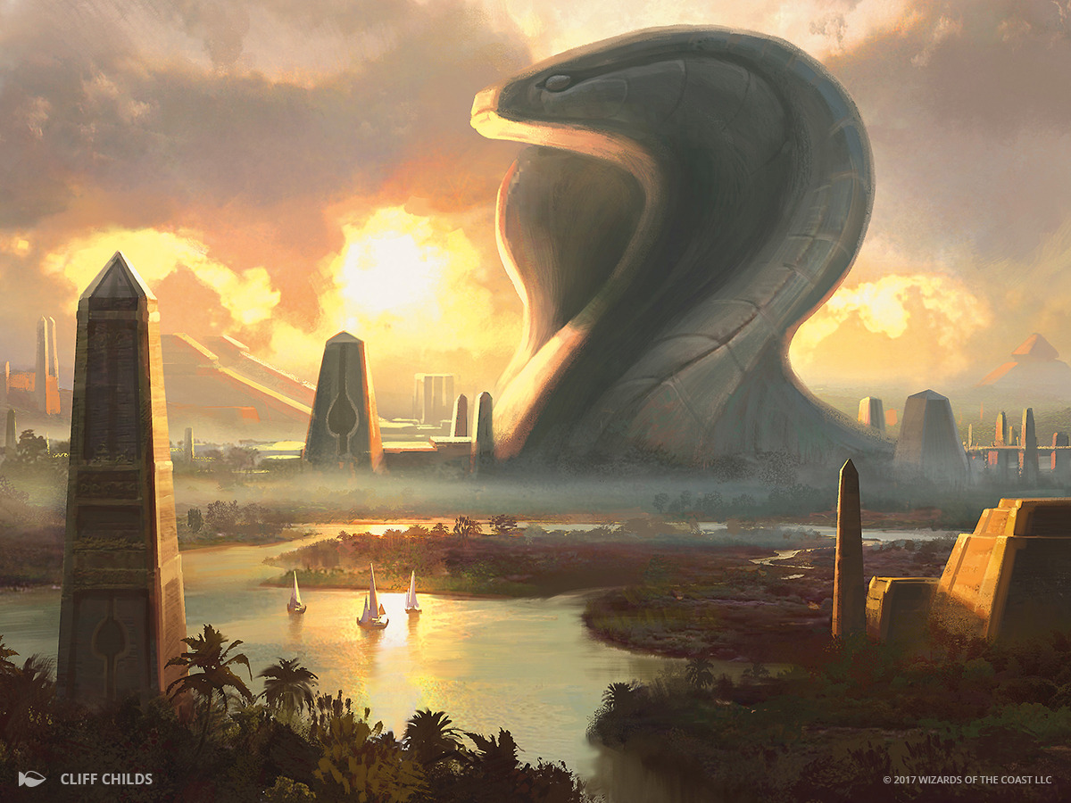 wizardsmagic:    Lay eyes on what once were the great Monuments of Amonkhet…But