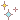 A pixel art gif of 3 stars (pink, yellow, and blue) twinkling.