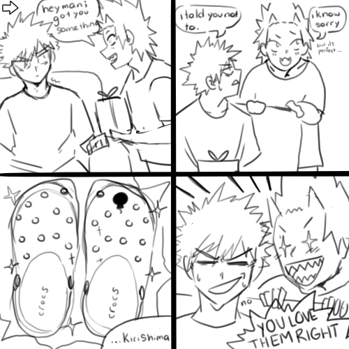 kirishima gets bakugo a gift