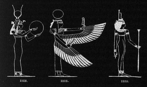 nemfrog:Isis x3. Amentet; an account of the gods, amulets & scarabs of the ancient Egyptians. 19