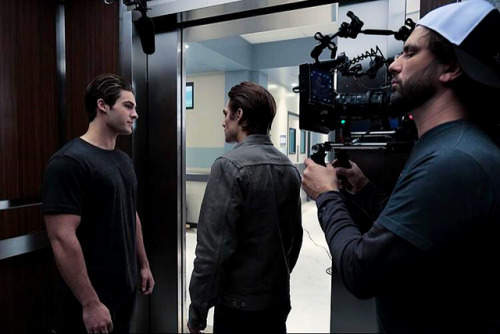 stellina-4ever:Bts Cody Christian and Dylan Sprayberry on the  set of Teen Wolf season 6B 