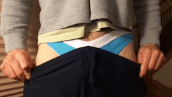underwearbbfan:  Show me how you play with your underwear while you have sex…